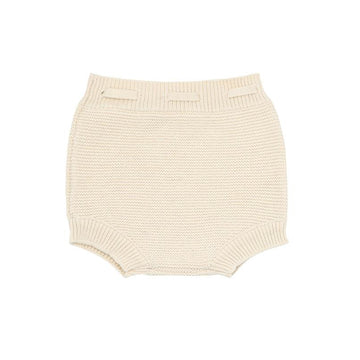unisex cream knit short