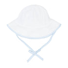 baby white french terry sun hat