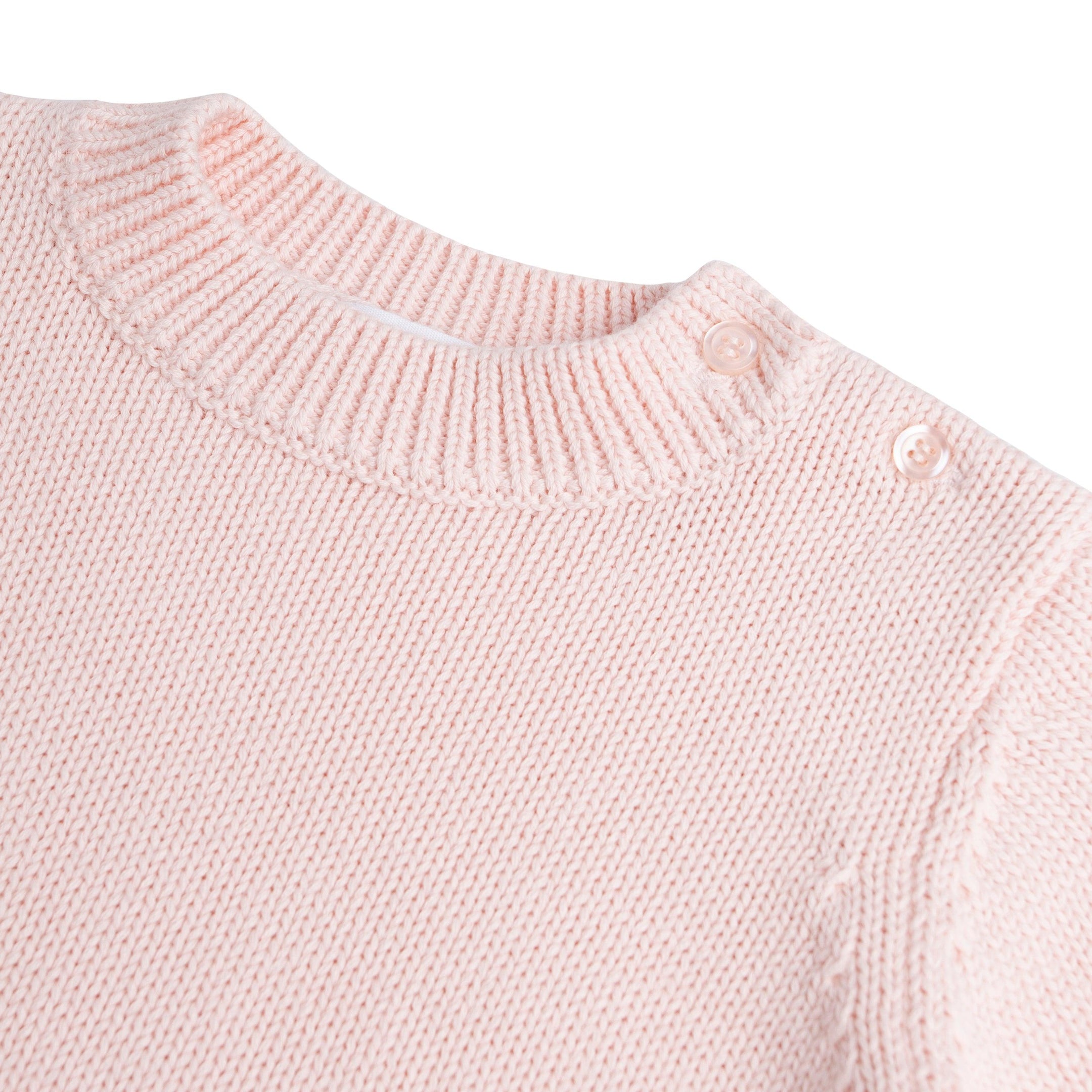 unisex soft pink knit sweater – minnow