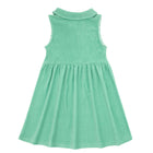 girls abaco green french terry tennis dress
