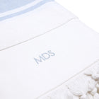 blue & white stripe towel