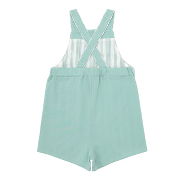 baby sea blue short overall