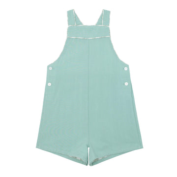 baby sea blue short overall