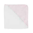 louelle dusty pink gingham hooded towel and wash glove