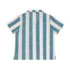 minnow x fanm mon boy's blue cabana linen shirt
