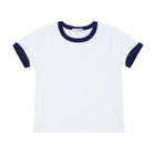 unisex white french terry camp tee